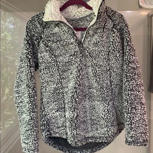 cozy sherpa pull over